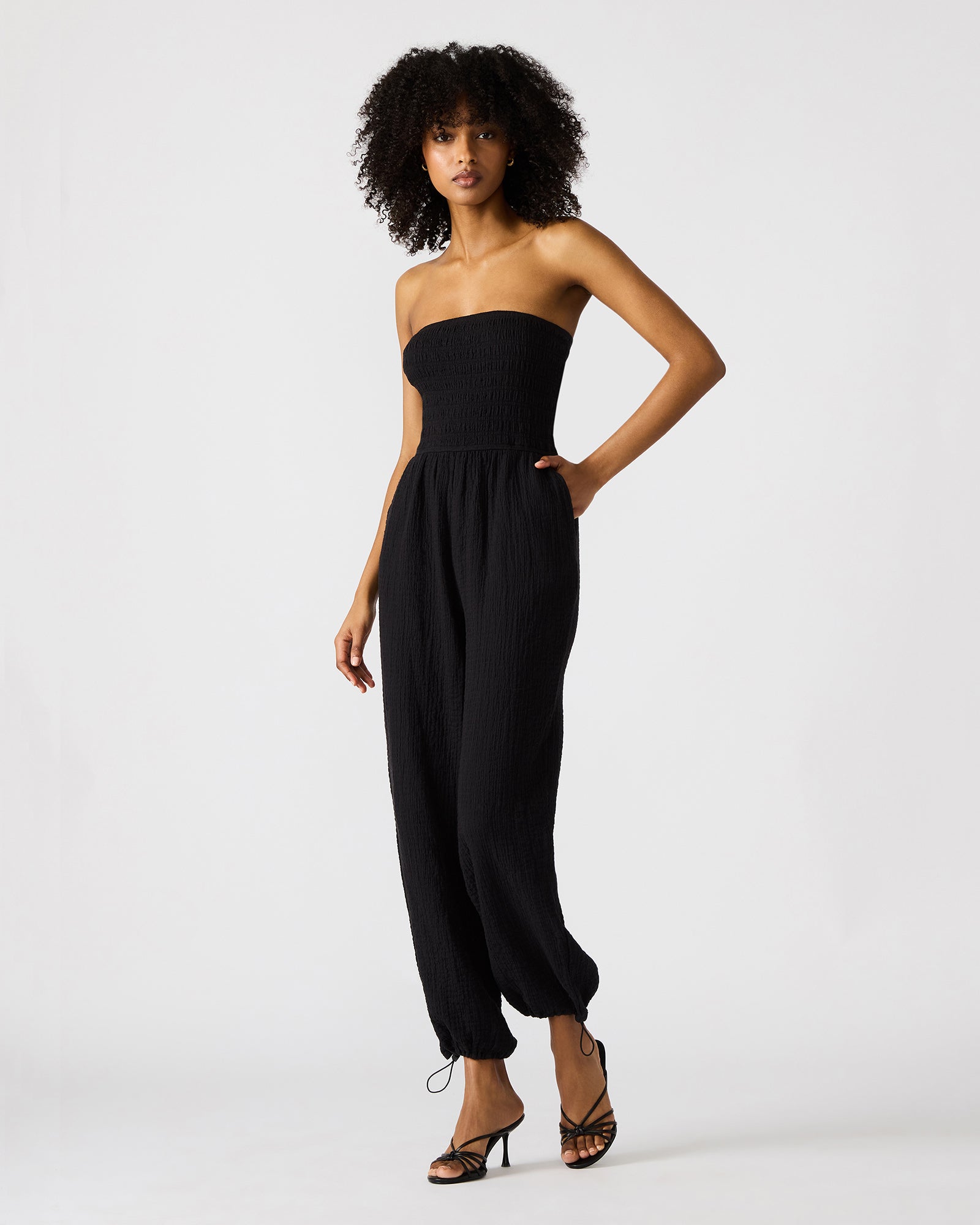 ECHO JUMPSUIT BLACK - Clothing - Steve Madden Canada