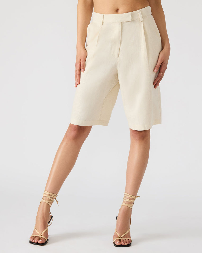IVANA SHORTS NATURAL - Clothing - Steve Madden Canada