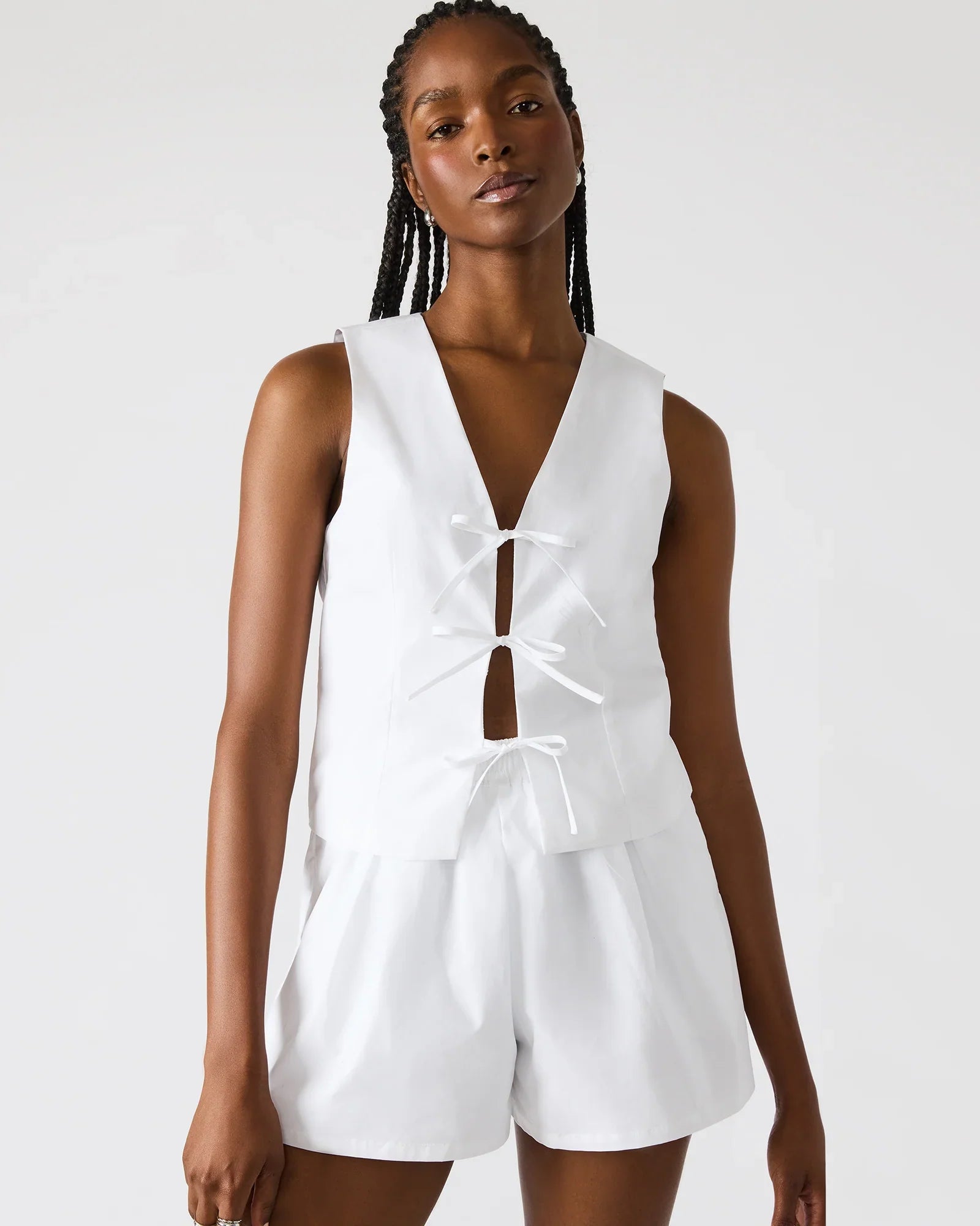 ALIZA TOP WHITE - Clothing - Steve Madden Canada