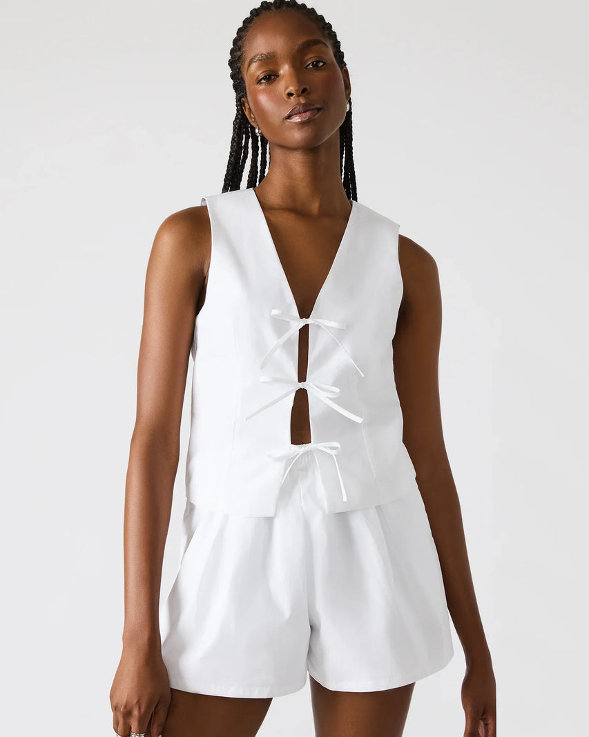 ALIZA TOP WHITE - Clothing - Steve Madden Canada