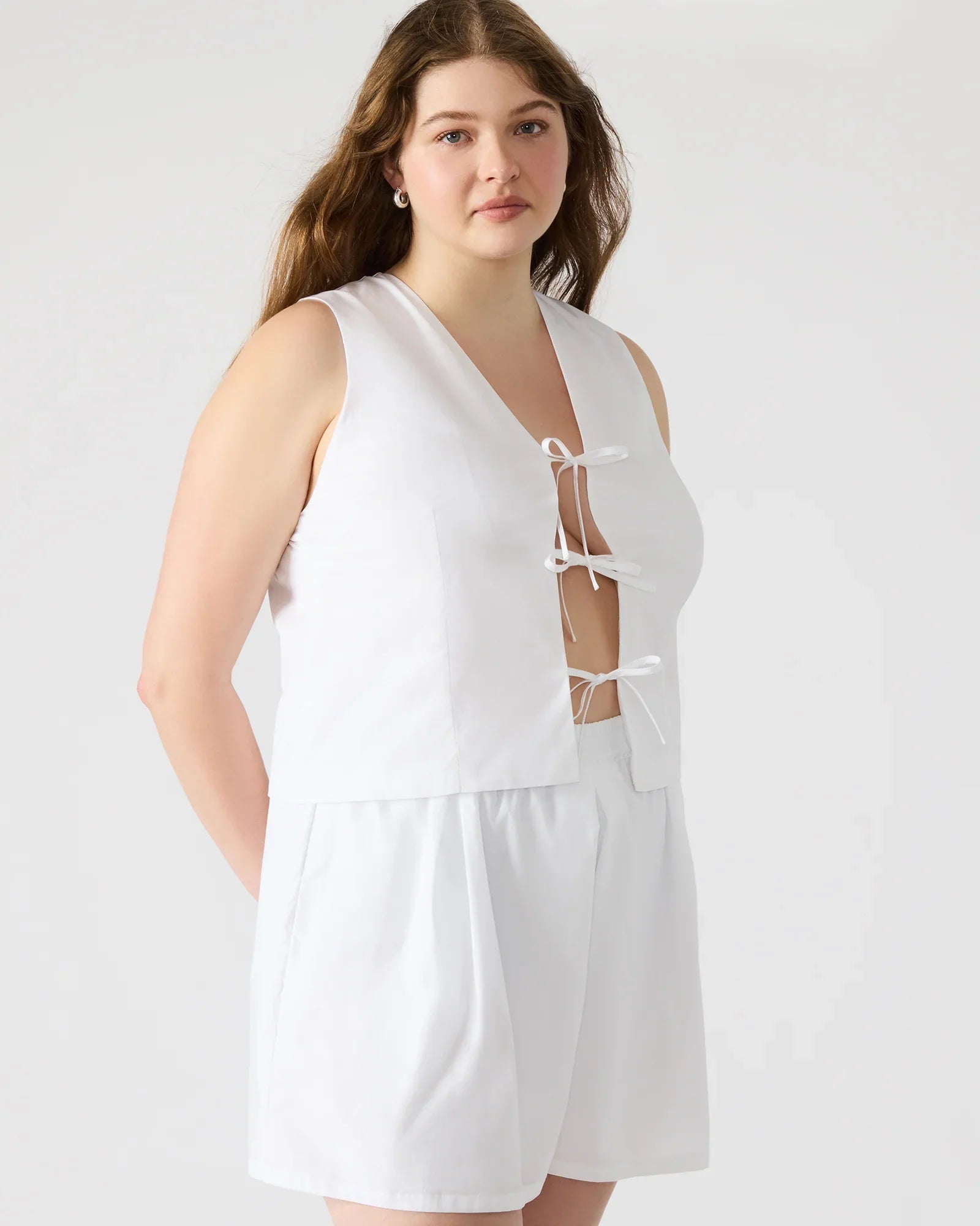 ALIZA TOP WHITE - Clothing - Steve Madden Canada