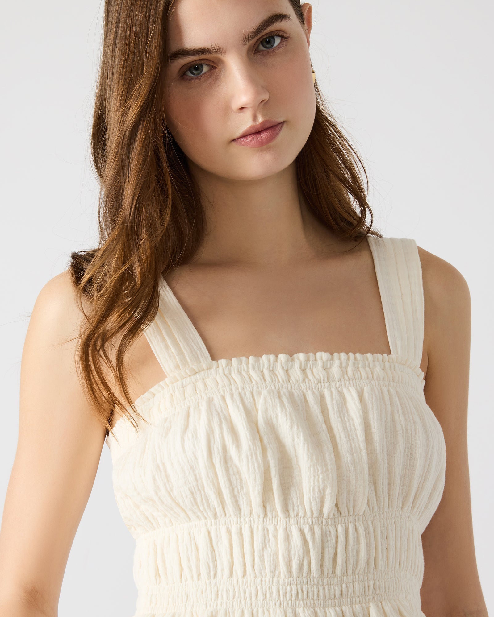 GABRIELLE TOP IVORY - Clothing - Steve Madden Canada