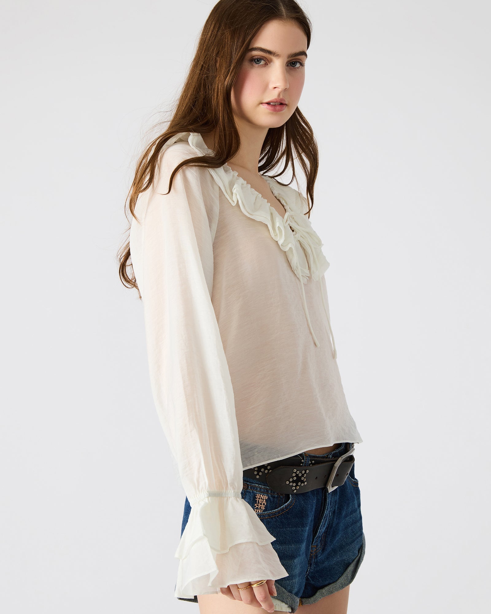 HAMPTON TOP WHITE - Clothing - Steve Madden Canada