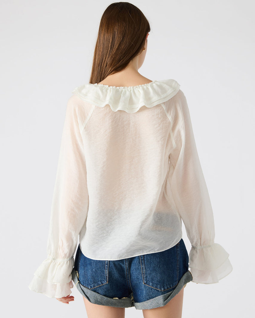 HAMPTON TOP WHITE - Clothing - Steve Madden Canada