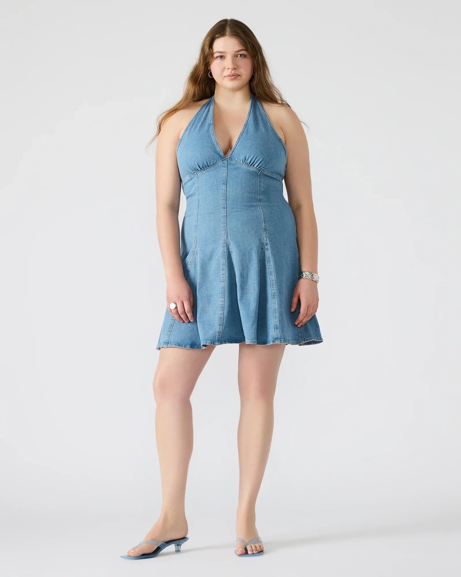 MALIA DRESS DENIM - Clothing - Steve Madden Canada