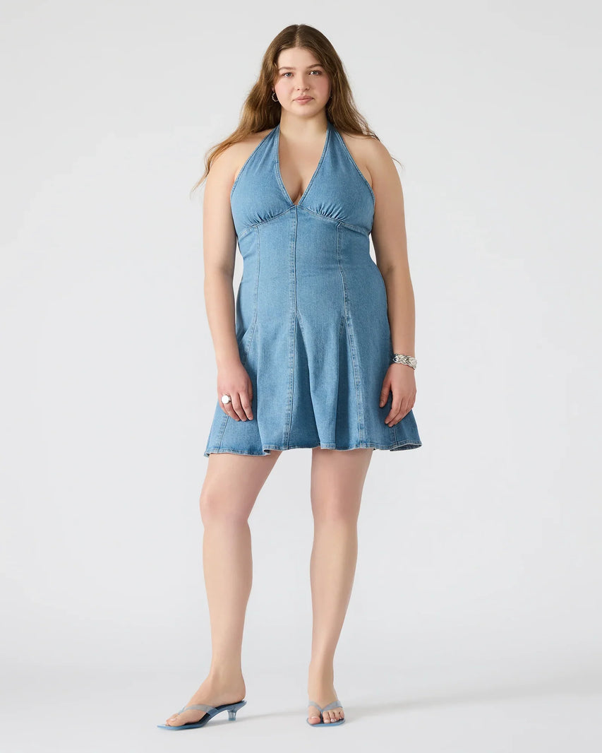 MALIA DRESS DENIM - Clothing - Steve Madden Canada