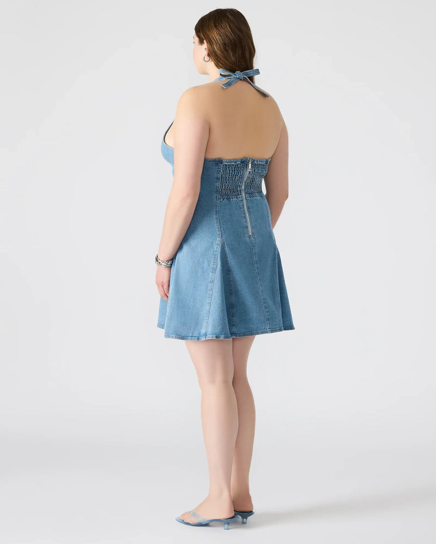 MALIA DRESS DENIM - Clothing - Steve Madden Canada