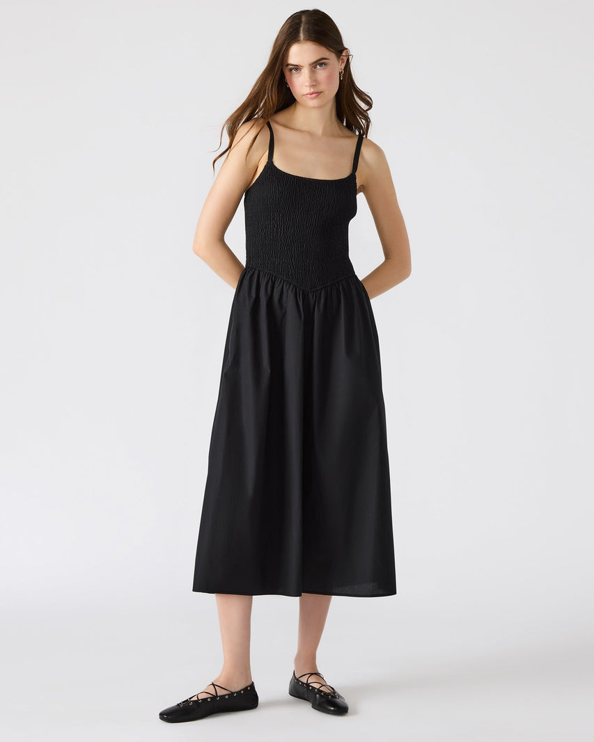 CODIE DRESS BLACK - Clothing - Steve Madden Canada