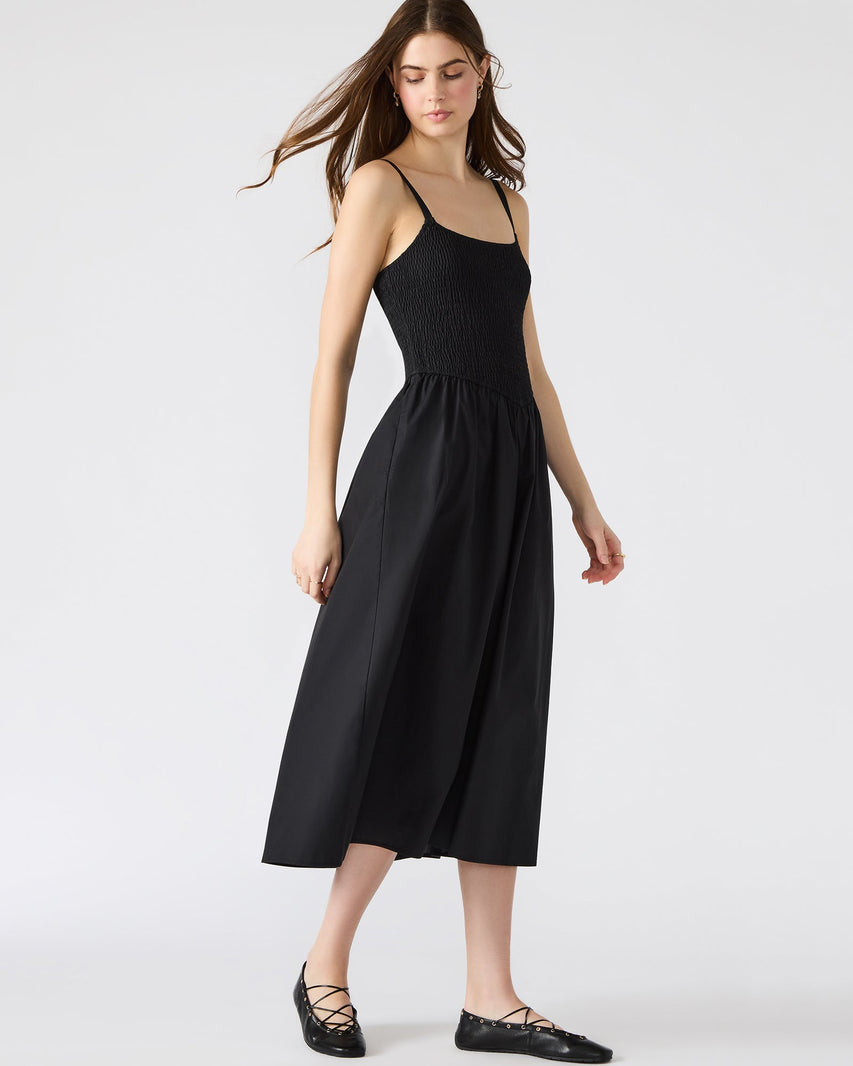 CODIE DRESS BLACK - Clothing - Steve Madden Canada