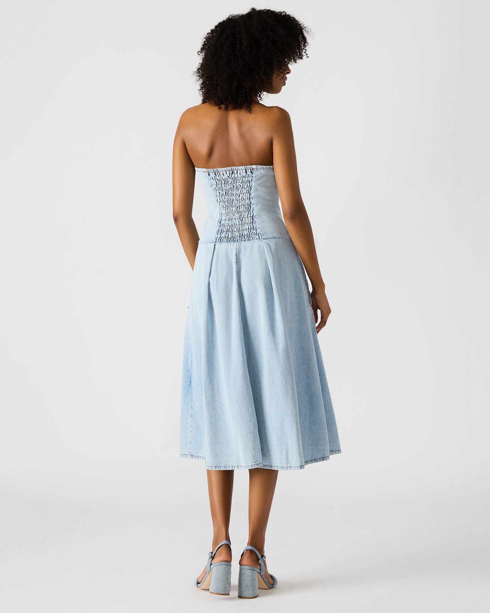 ISLA DRESS BLUE - Clothing - Steve Madden Canada