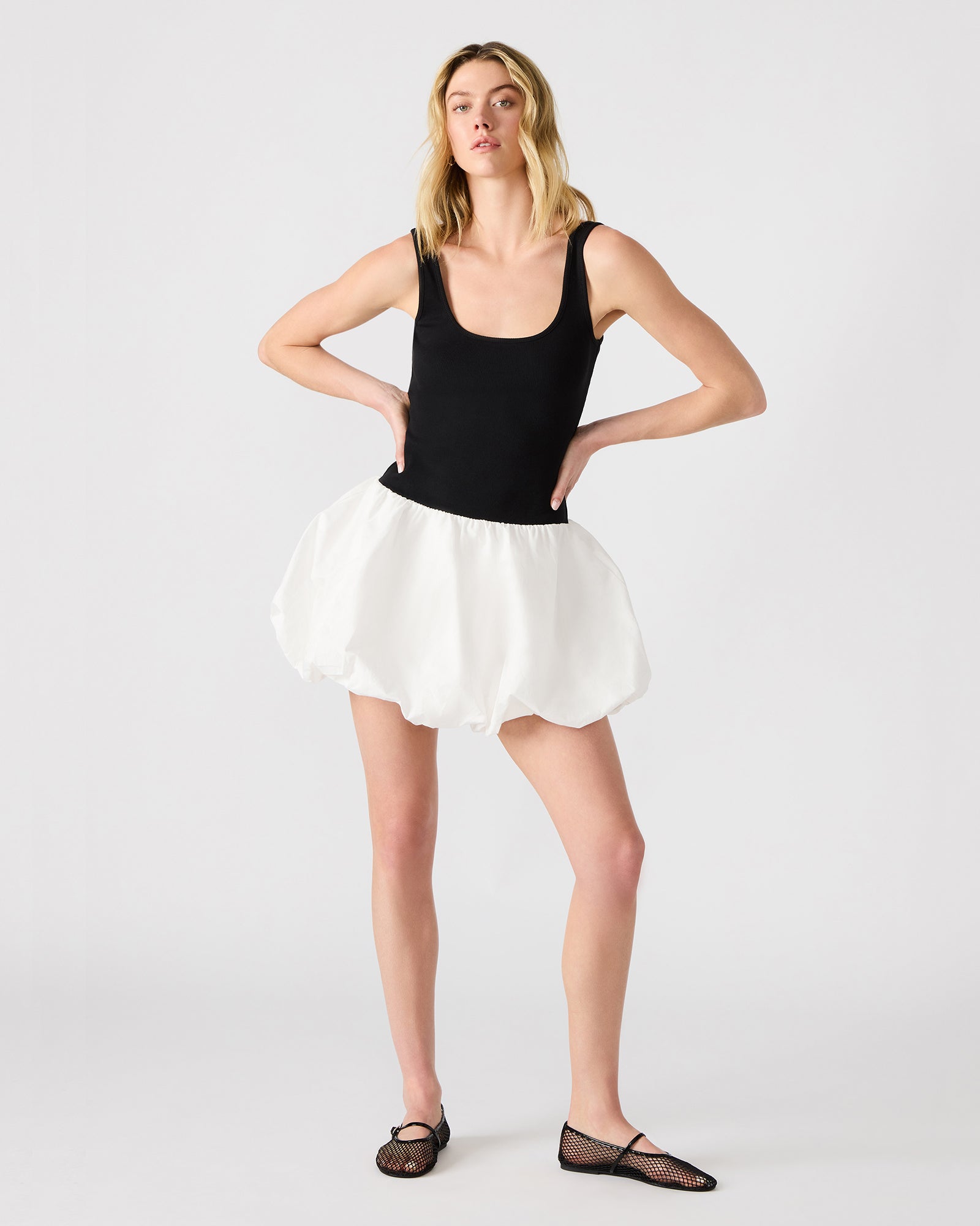 LINNEA DRESS BLACK MULTI - Clothing - Steve Madden Canada