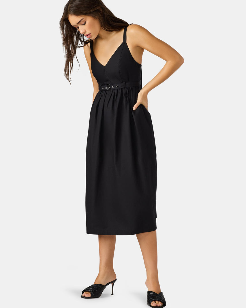 JUNO DRESS BLACK - Clothing - Steve Madden Canada