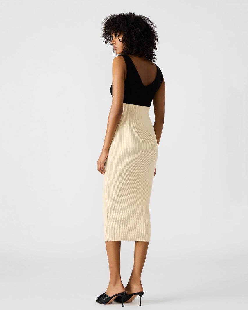 PRUNELLA DRESS BLACK MULTI - Clothing - Steve Madden Canada