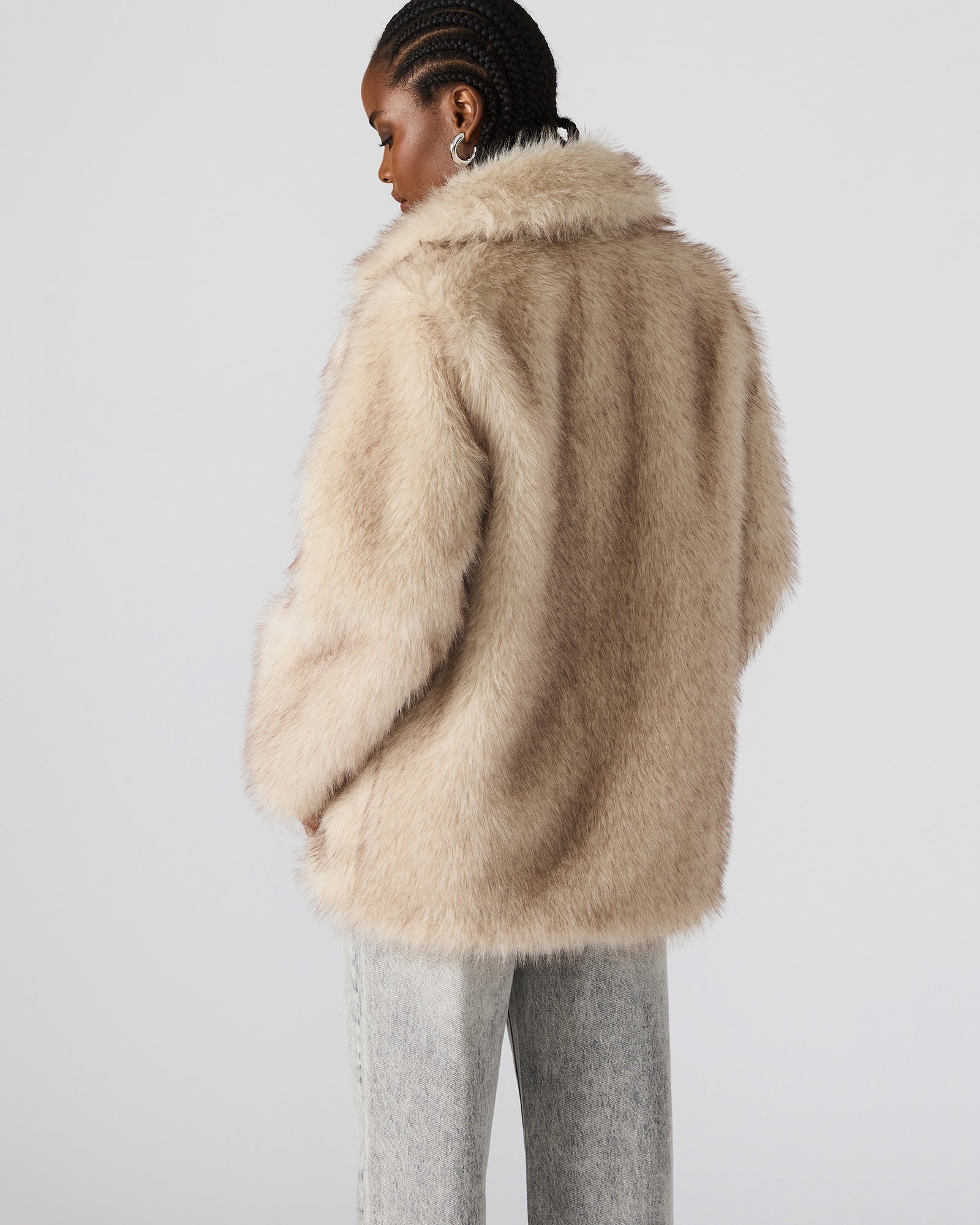 KINDRA COAT NATURAL - Clothing - Steve Madden Canada