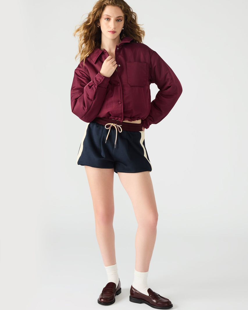 SELMA JACKET WINE - Clothing - Steve Madden Canada