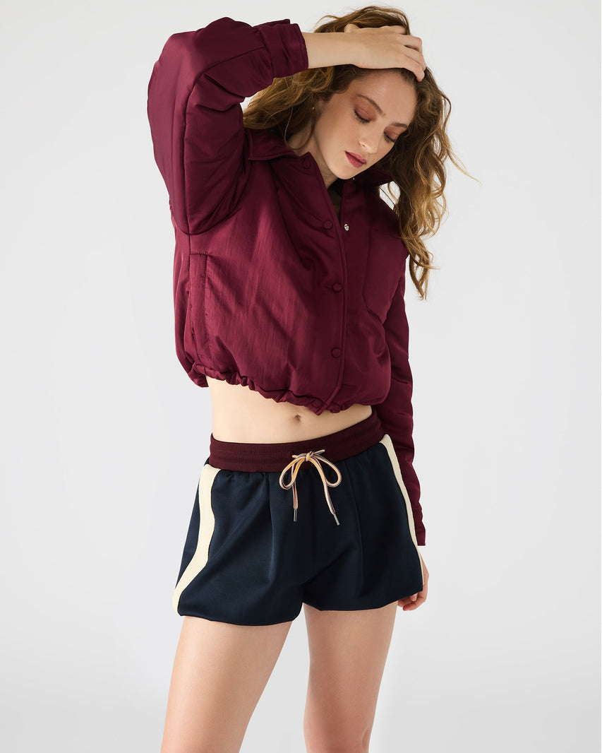SELMA JACKET WINE - Clothing - Steve Madden Canada