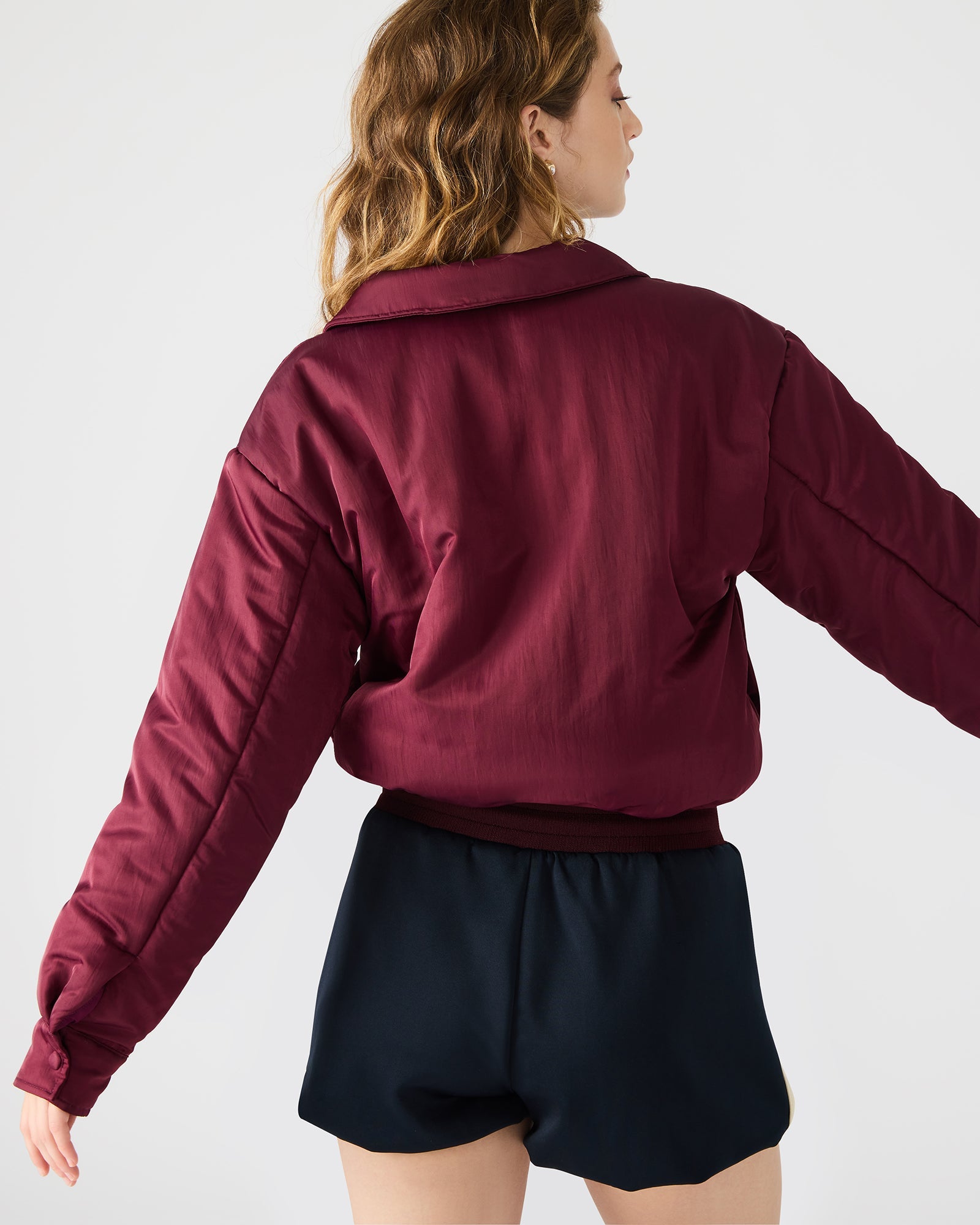 SELMA JACKET WINE - Clothing - Steve Madden Canada
