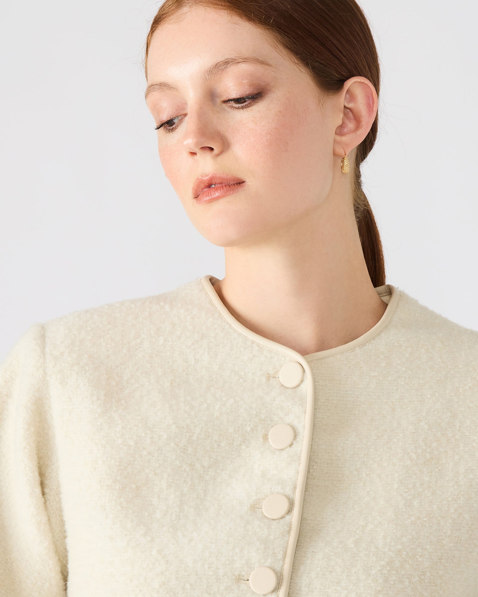 EMILI JACKET CREAM - Clothing - Steve Madden Canada