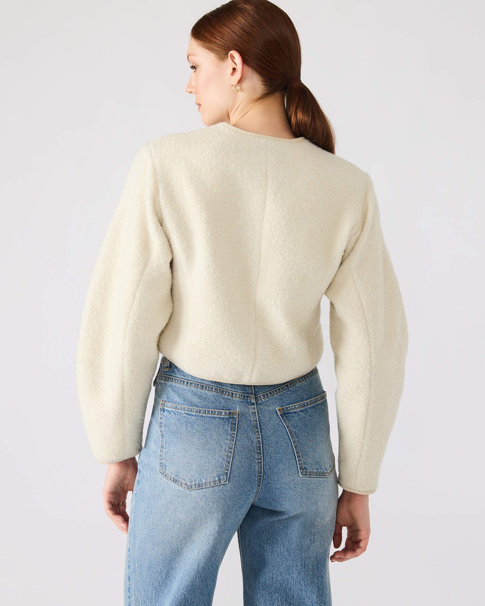 EMILI JACKET CREAM - Clothing - Steve Madden Canada