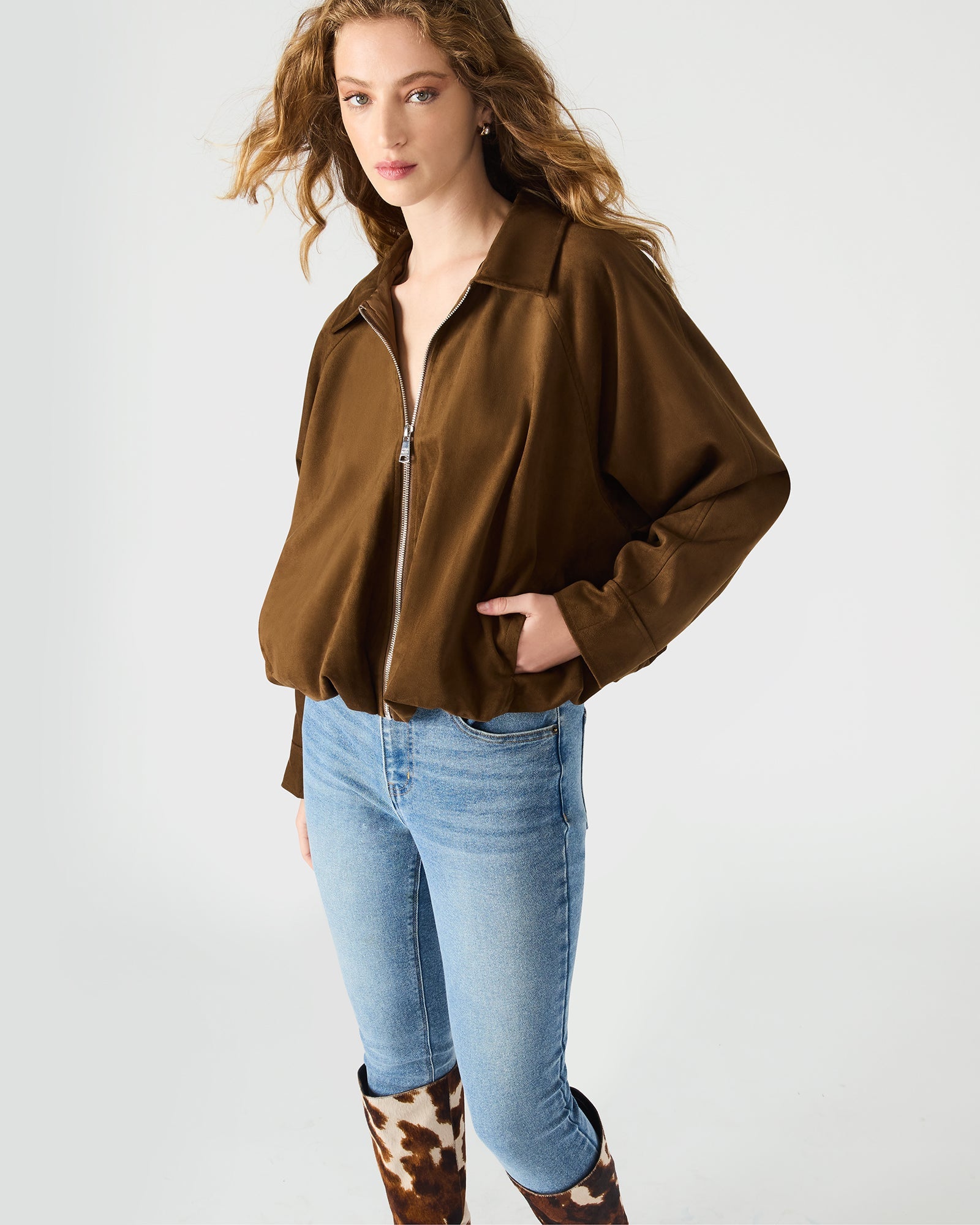 MACKEY JACKET CHESTNUT - Clothing - Steve Madden Canada