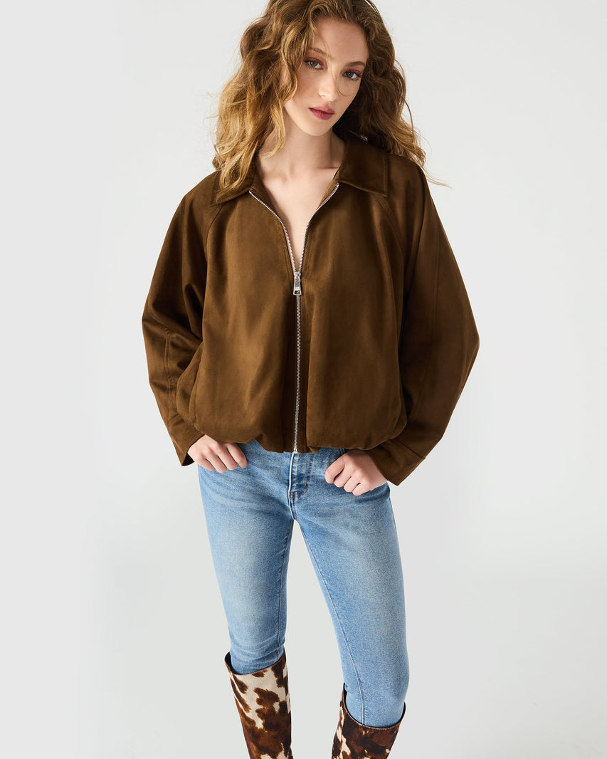 MACKEY JACKET CHESTNUT - Clothing - Steve Madden Canada