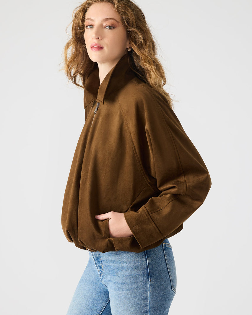 MACKEY JACKET CHESTNUT - Clothing - Steve Madden Canada