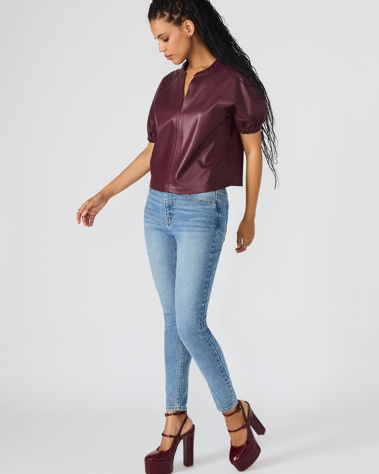 ROXANNE TOP WINE - Clothing - Steve Madden Canada