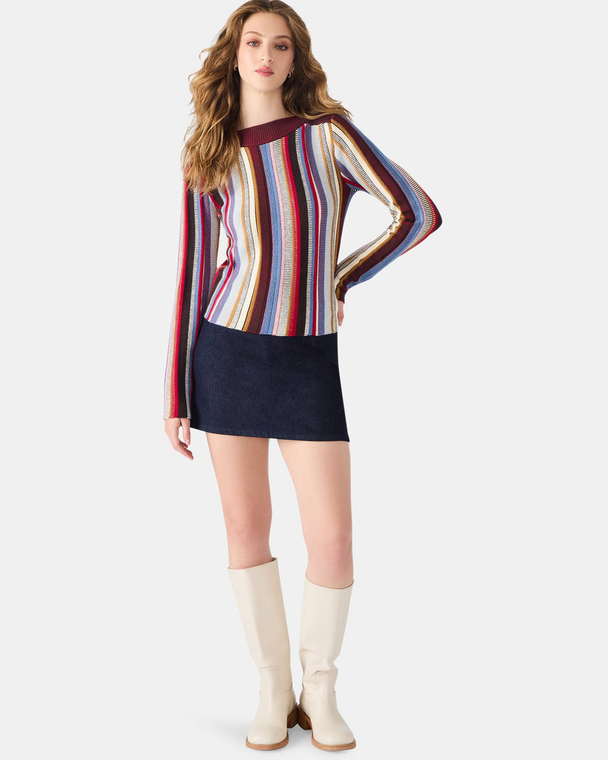 SERRA SWEATER MULTI - Clothing - Steve Madden Canada