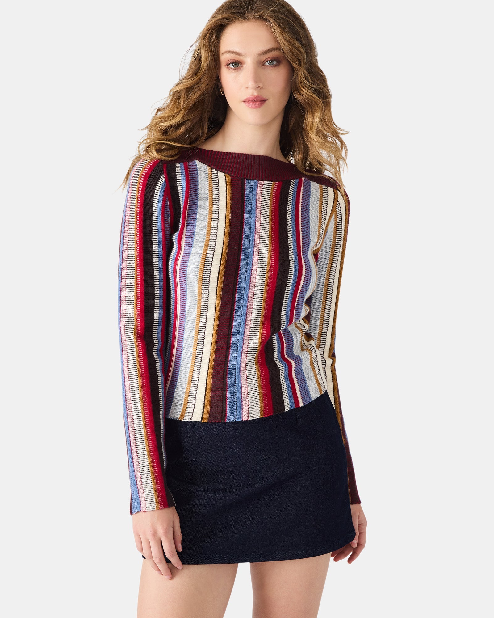 SERRA SWEATER MULTI - Clothing - Steve Madden Canada