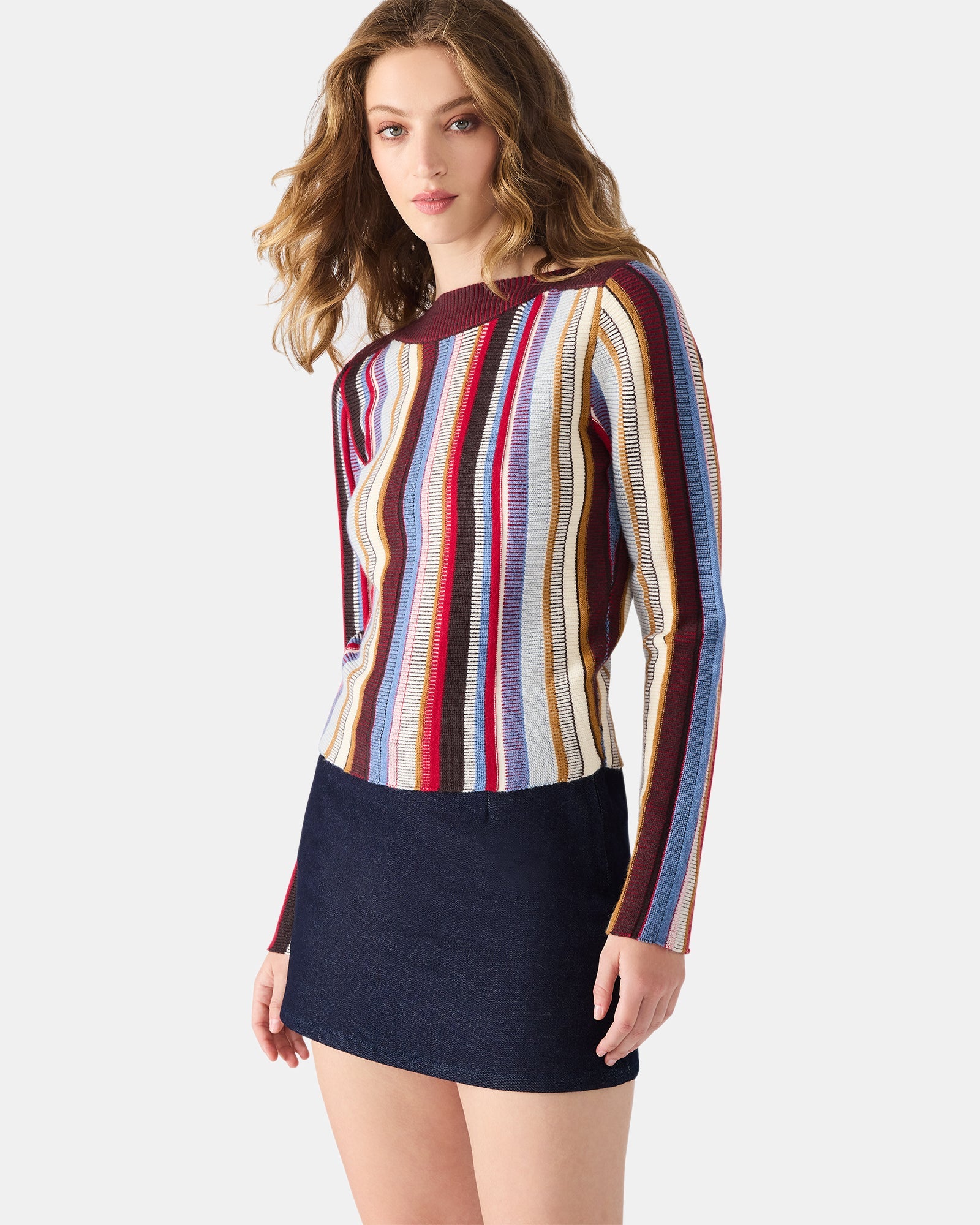 SERRA SWEATER MULTI - Clothing - Steve Madden Canada