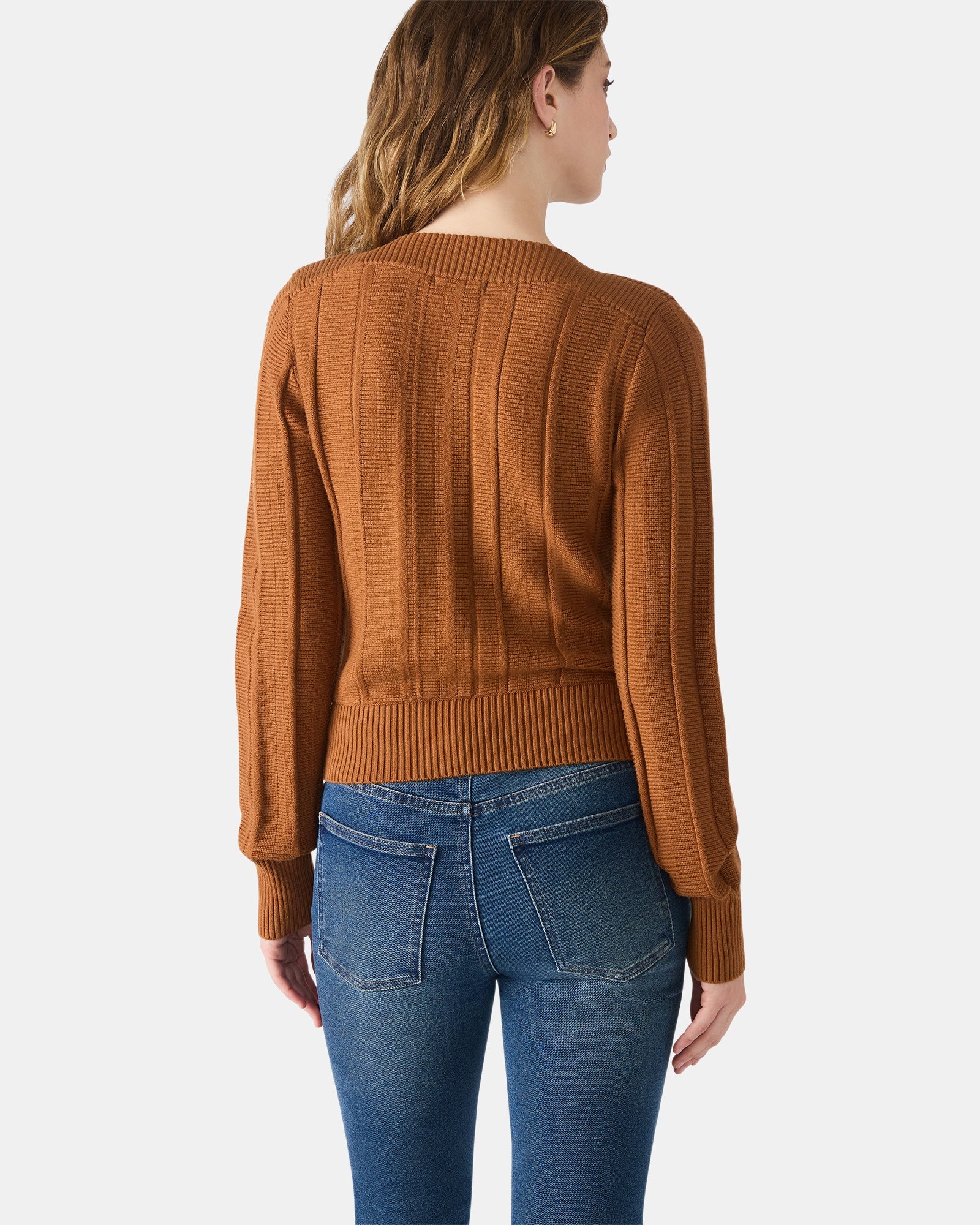 SERRA SWEATER COGNAC - Clothing - Steve Madden Canada