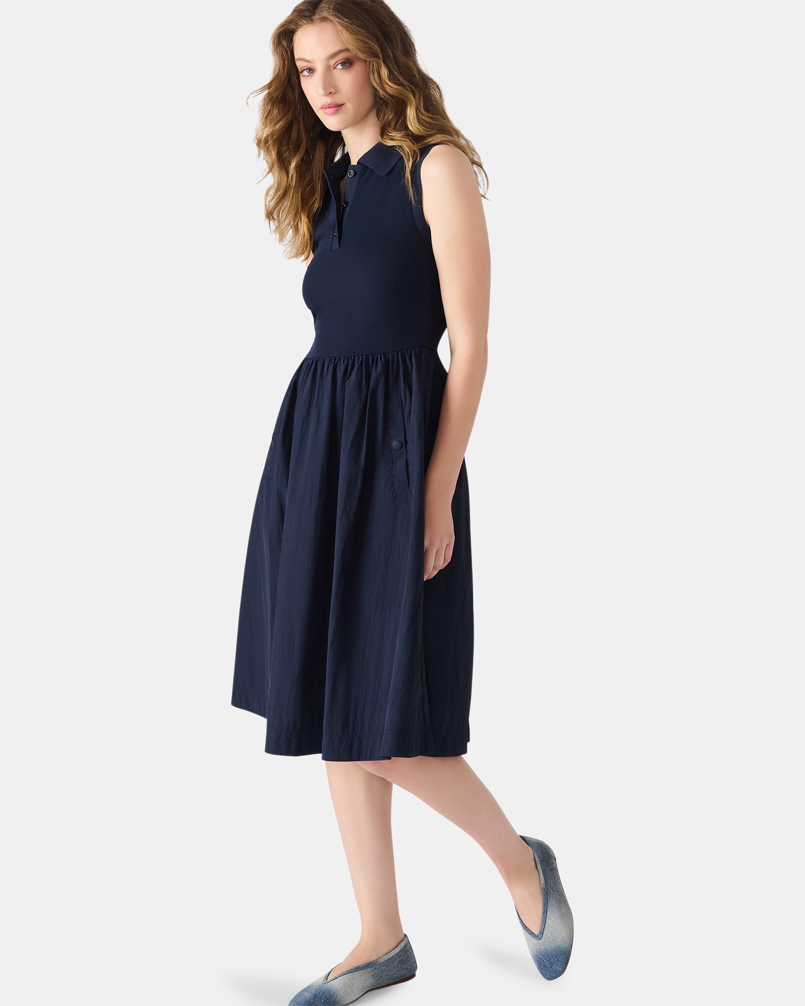 AUDEN DRESS NAVY - Clothing - Steve Madden Canada