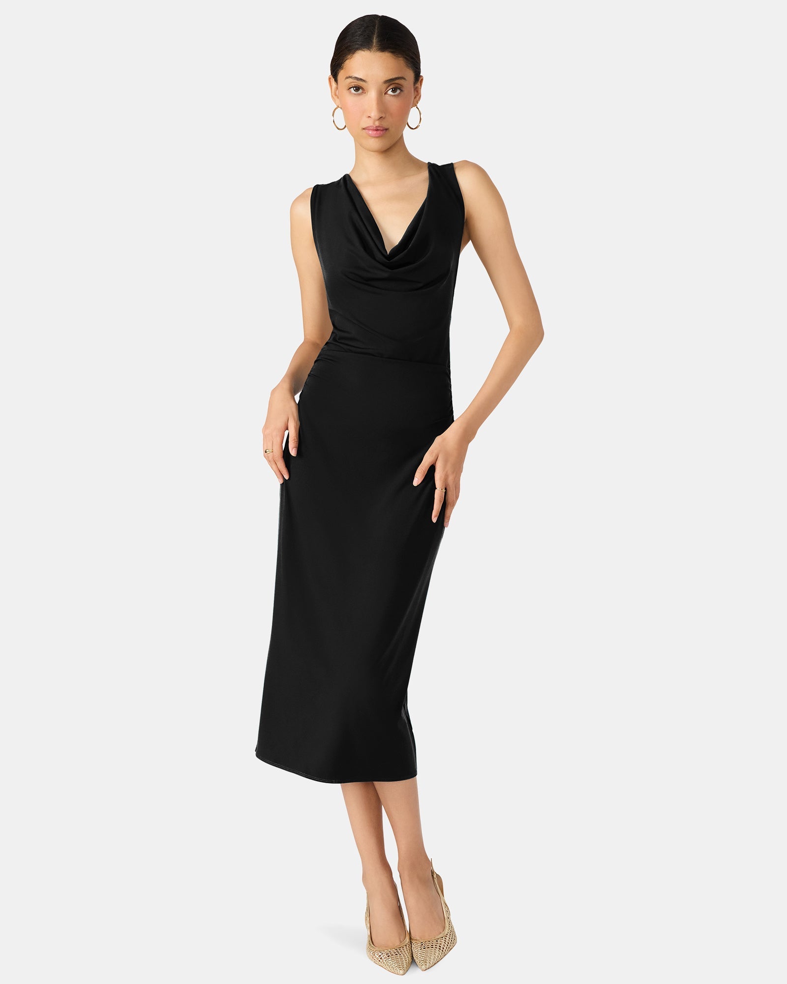 KALINA DRESS BLACK - Clothing - Steve Madden Canada
