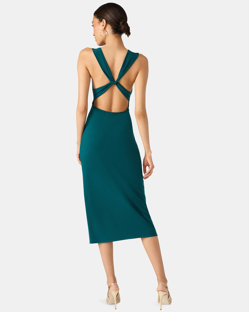 KALINA DRESS TEAL - Clothing - Steve Madden Canada