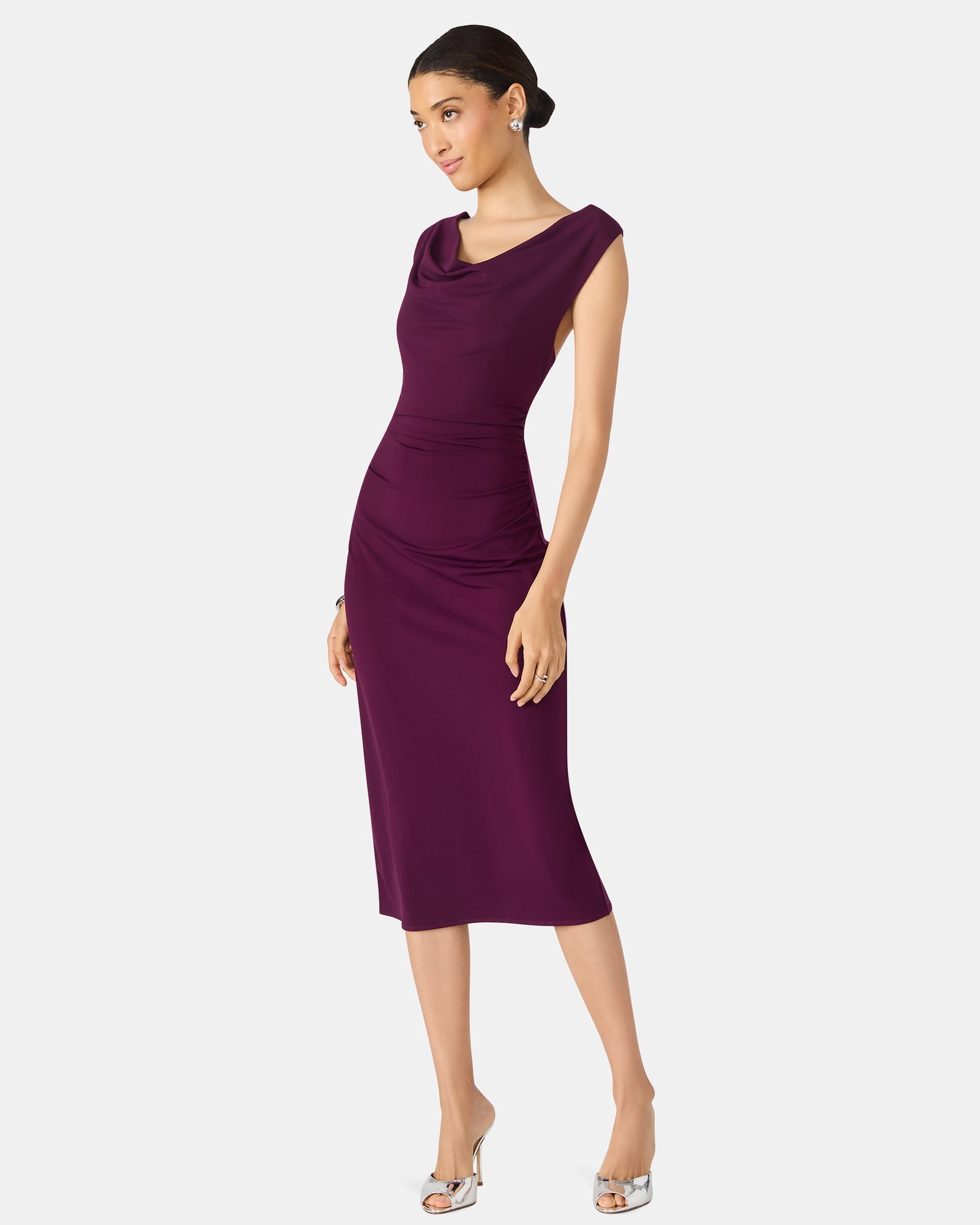 KALINA DRESS PURPLE - Clothing - Steve Madden Canada