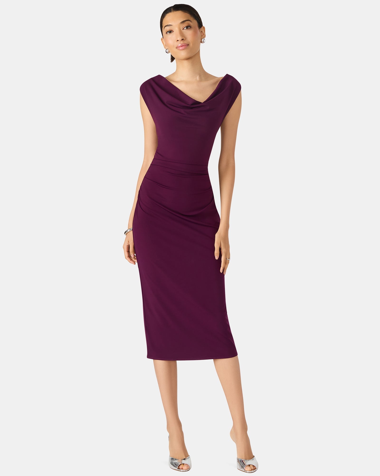 KALINA DRESS PURPLE - Clothing - Steve Madden Canada