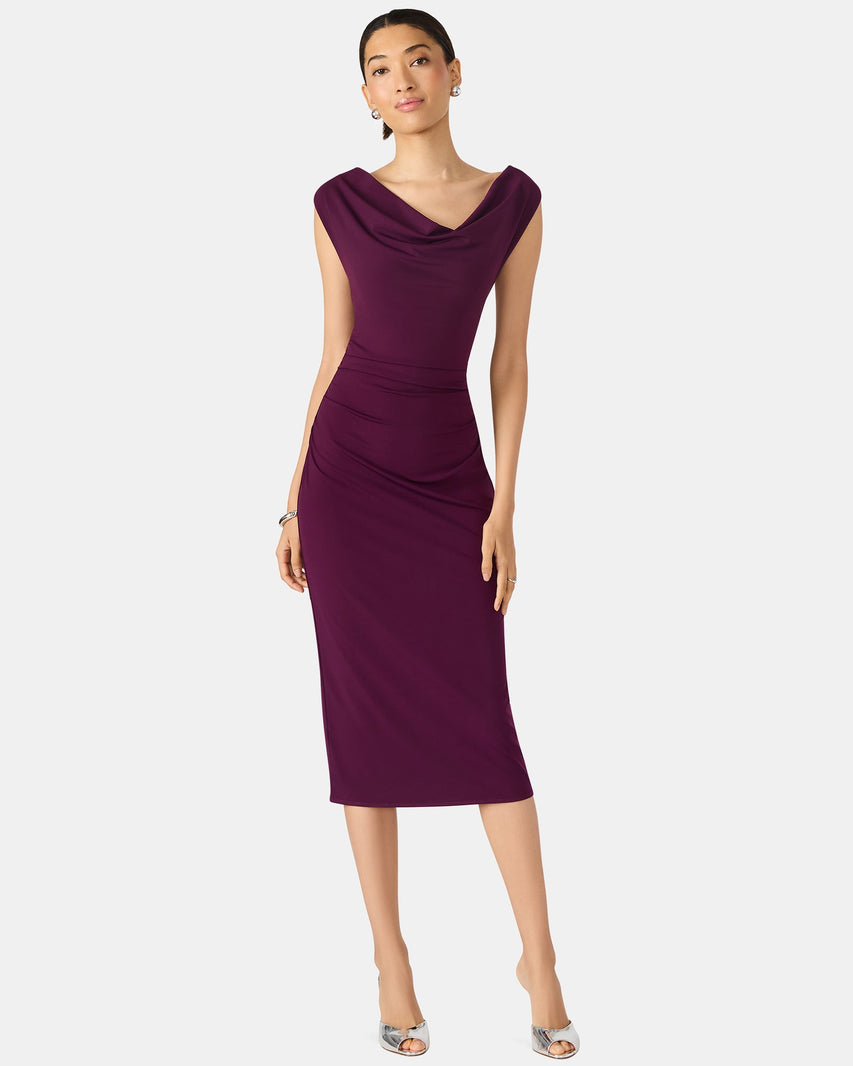 KALINA DRESS PURPLE - Clothing - Steve Madden Canada