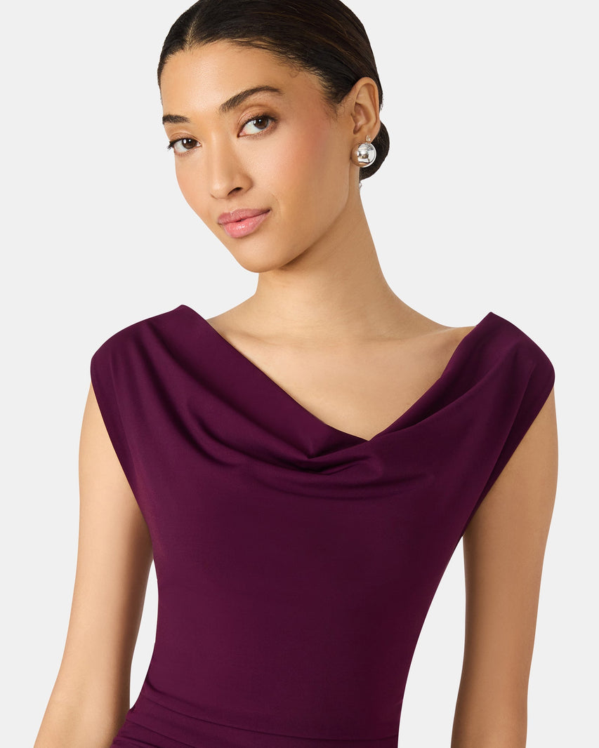KALINA DRESS PURPLE - Clothing - Steve Madden Canada