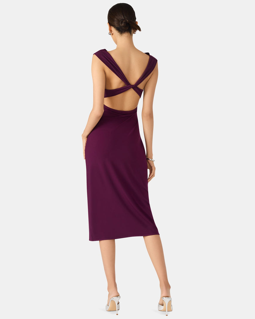 KALINA DRESS PURPLE - Clothing - Steve Madden Canada