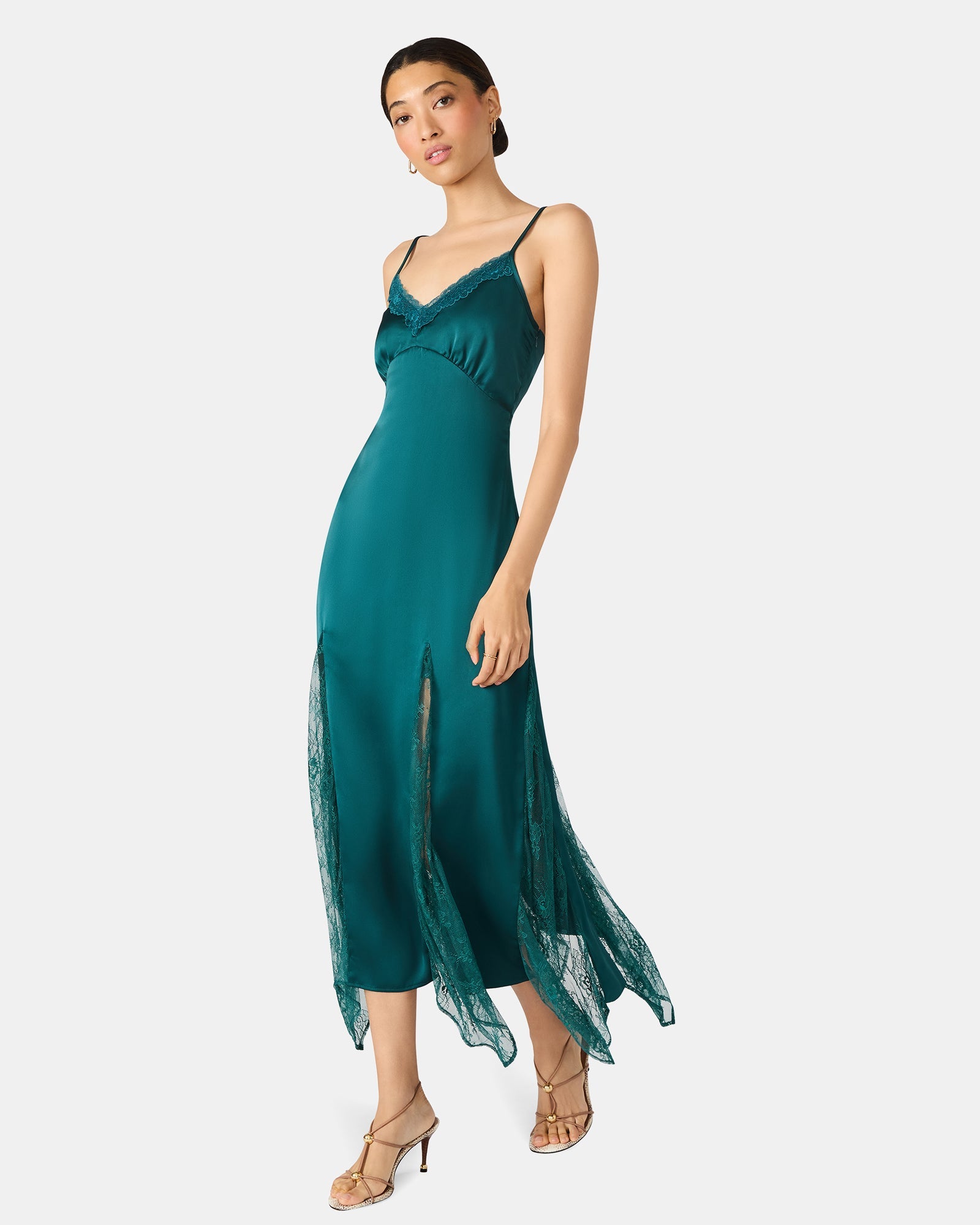 DELIA DRESS TEAL - Clothing - Steve Madden Canada