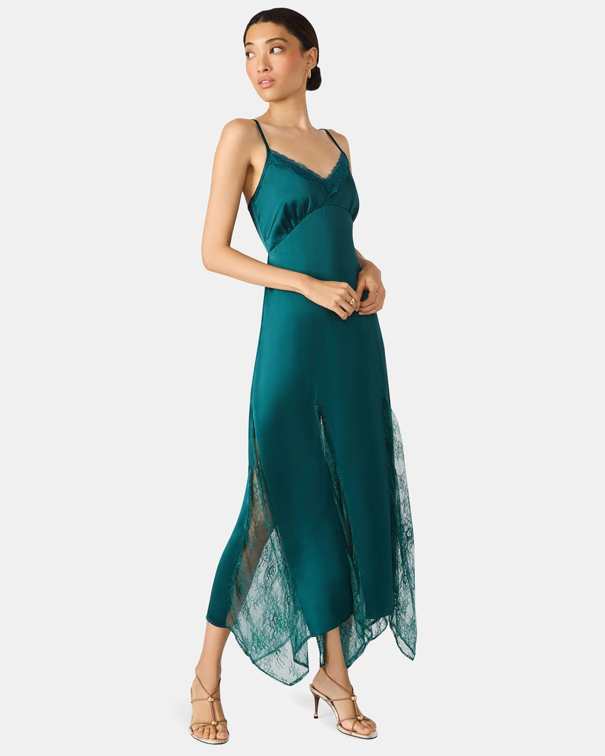 DELIA DRESS TEAL - Clothing - Steve Madden Canada