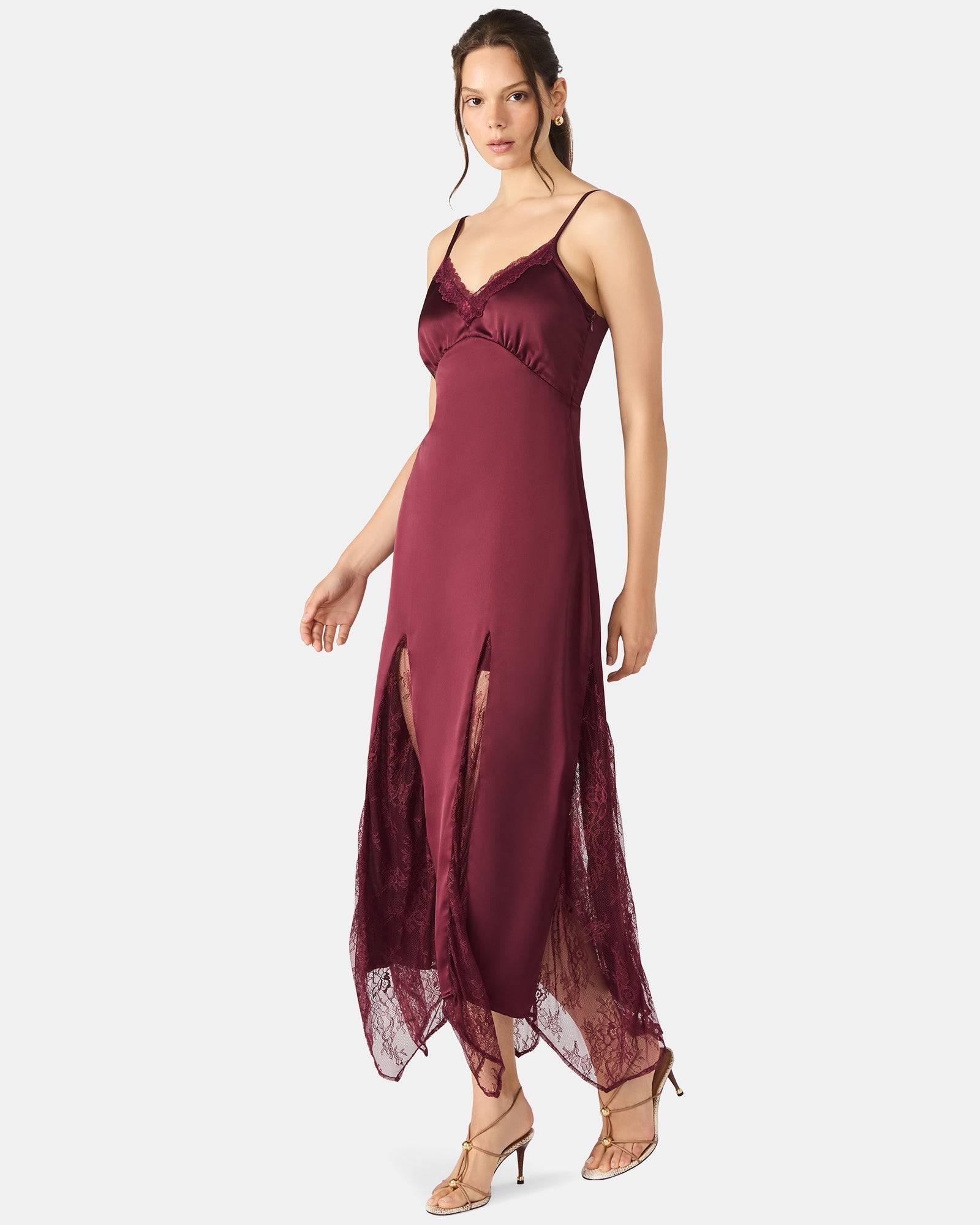 DELIA DRESS WINE - Clothing - Steve Madden Canada