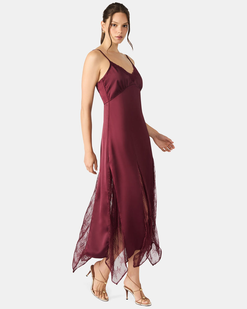 DELIA DRESS WINE - Clothing - Steve Madden Canada