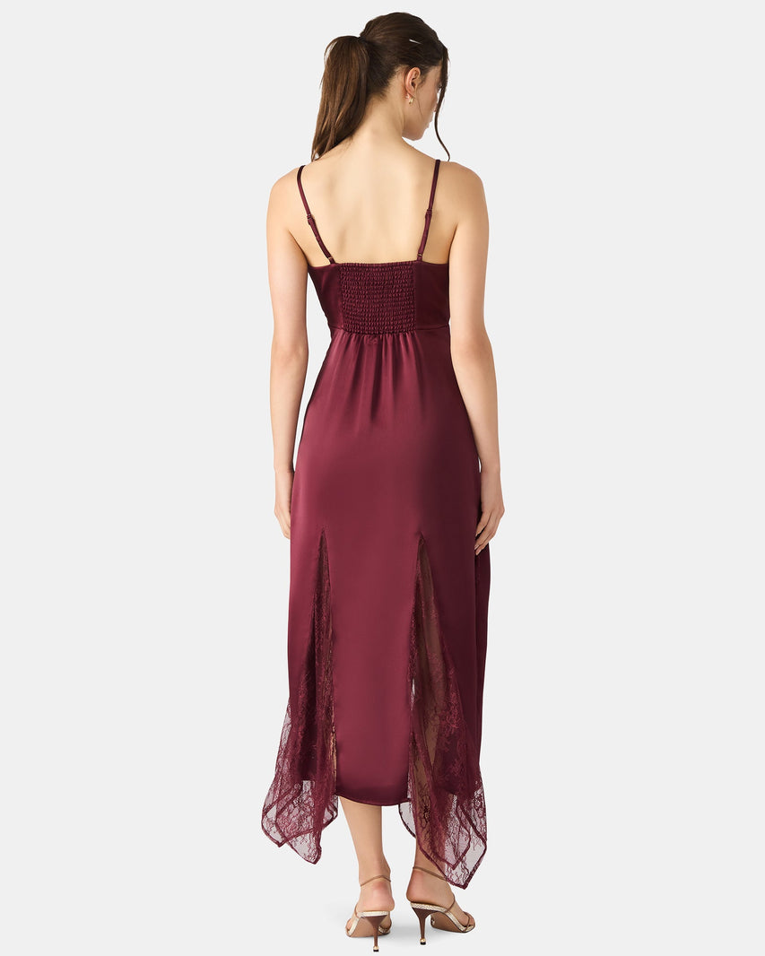 DELIA DRESS WINE - Clothing - Steve Madden Canada