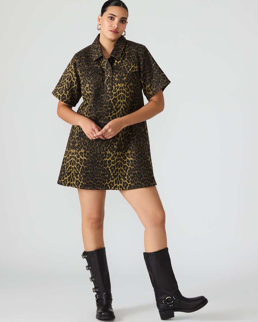 FREDDY DRESS CHEETAH - Clothing - Steve Madden Canada