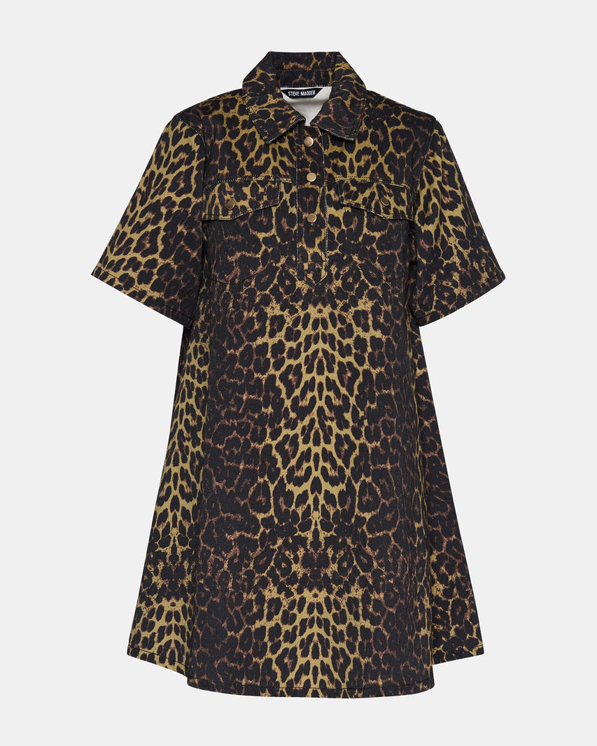 FREDDY DRESS CHEETAH - Clothing - Steve Madden Canada