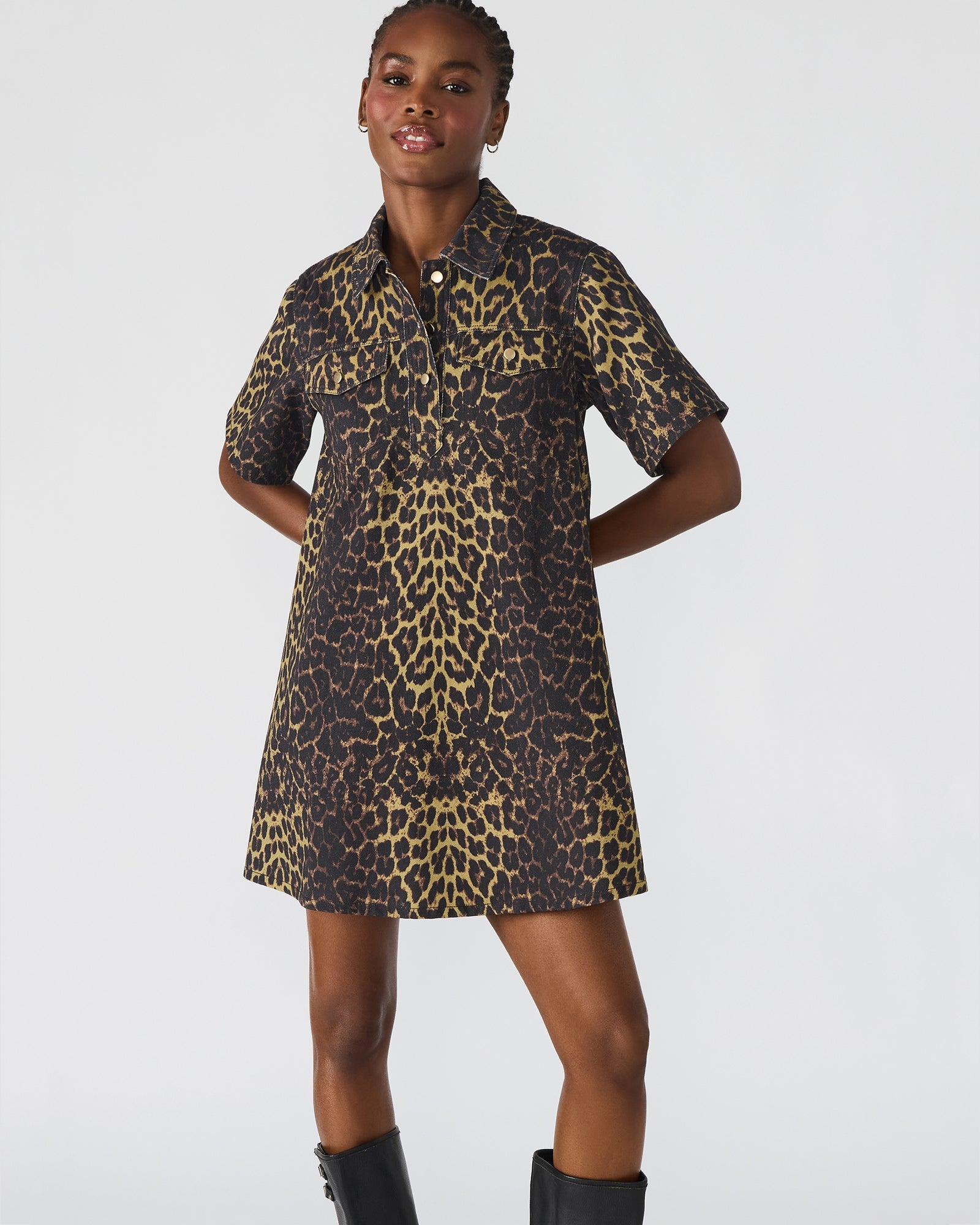FREDDY DRESS CHEETAH - Clothing - Steve Madden Canada