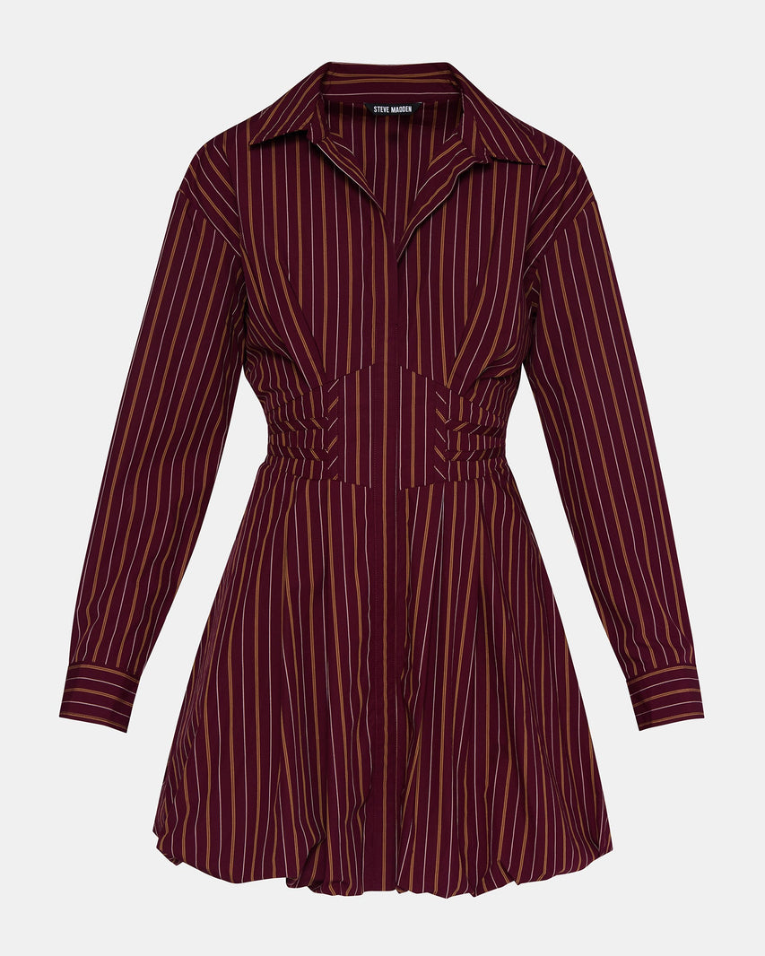 ARIELLE DRESS WINE - Clothing - Steve Madden Canada