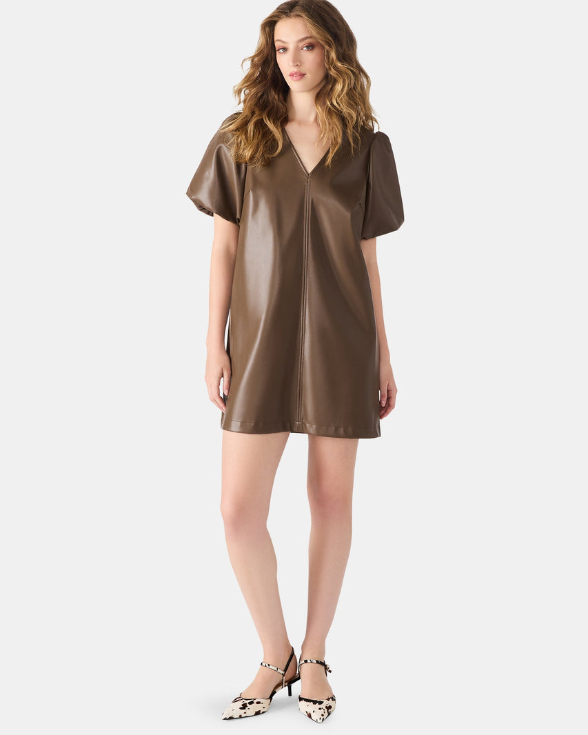 TILLY DRESS COCOA - Clothing - Steve Madden Canada