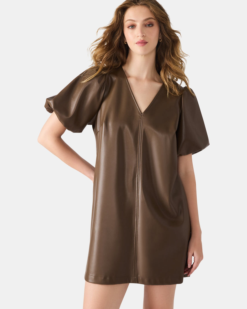 TILLY DRESS COCOA - Clothing - Steve Madden Canada